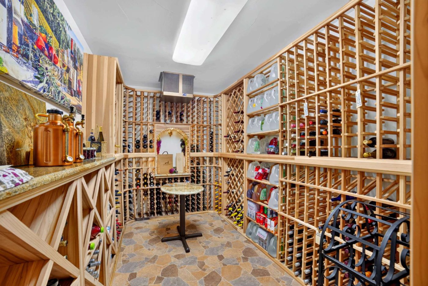 Temperature-controlled wine cellar